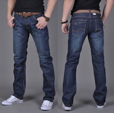 Men’s Straight-Leg Denim Pants – Trendy Casual Jeans