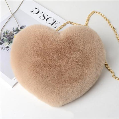 Love Plush Chain Shoulder Bag for Women – Valentine’s Day Party Bag