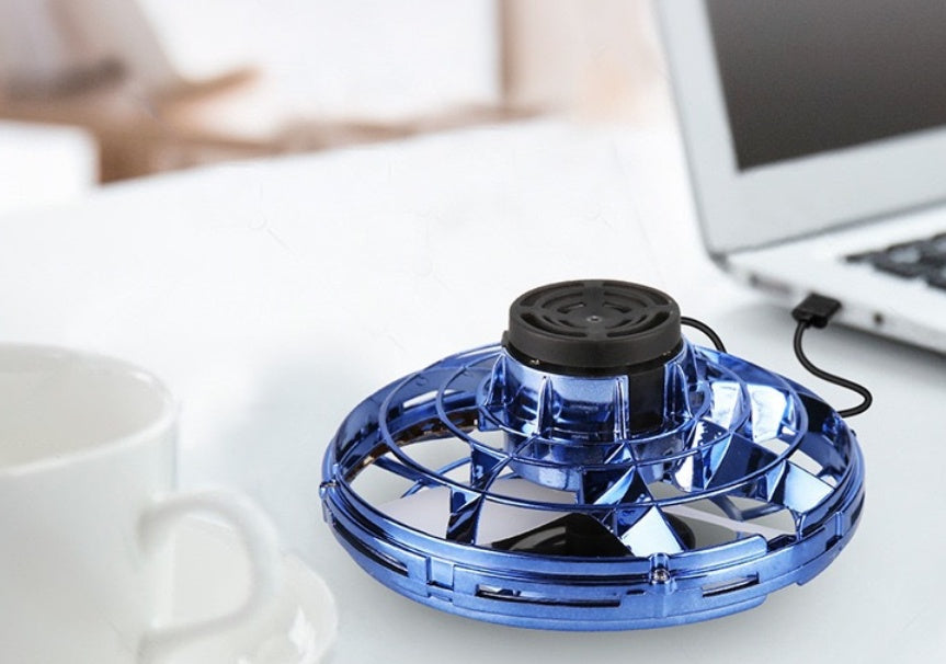 Mini LED UFO Drone – Fingertip Spinner & Flying Toy for Kids