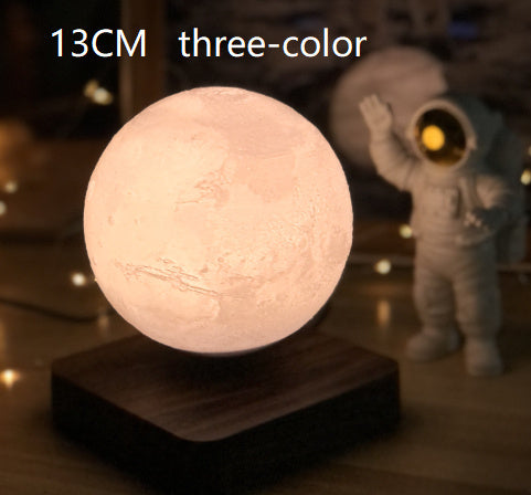 Levitating Moon Lamp – 3D Printed Floating Night Light with Magnetic Base
