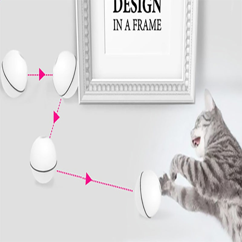 LED Laser Rolling Cat Toy Ball – Electronic Interactive Play Toy for Pets
