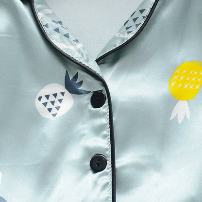 Children’s Ice Silk Summer Pajamas – Lightweight Kids Sleepwear