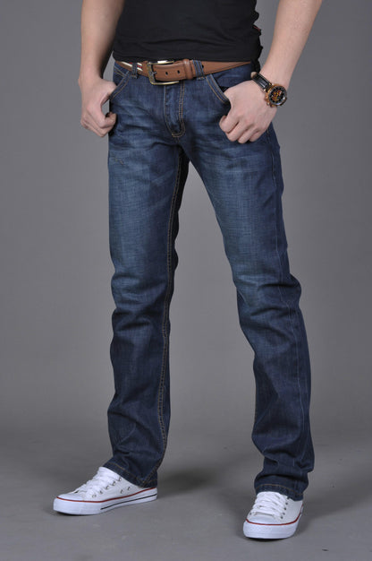 Men’s Straight-Leg Denim Pants – Trendy Casual Jeans