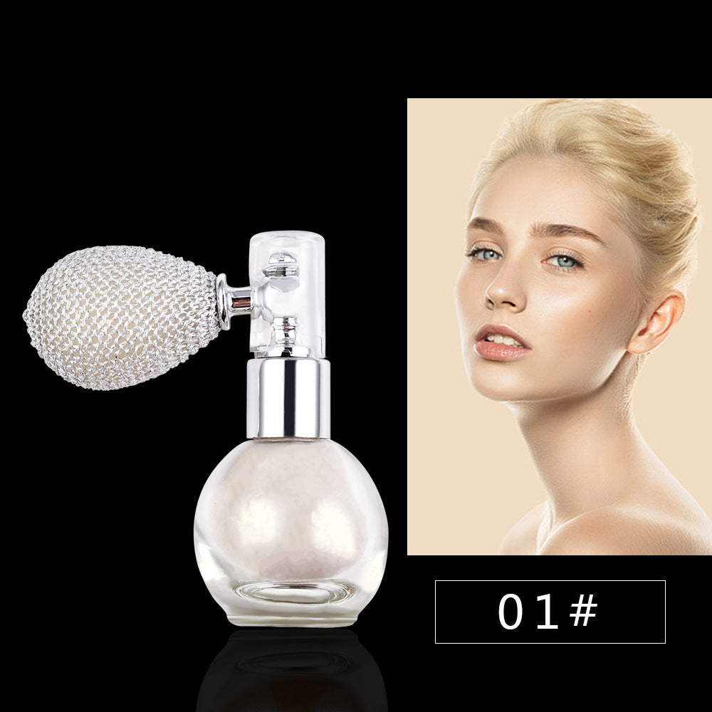 "Spray Brightening Glitter Body Powder Highlighter"