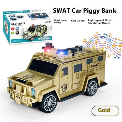 Cartoon Piggy Bank Smart Face Unlock