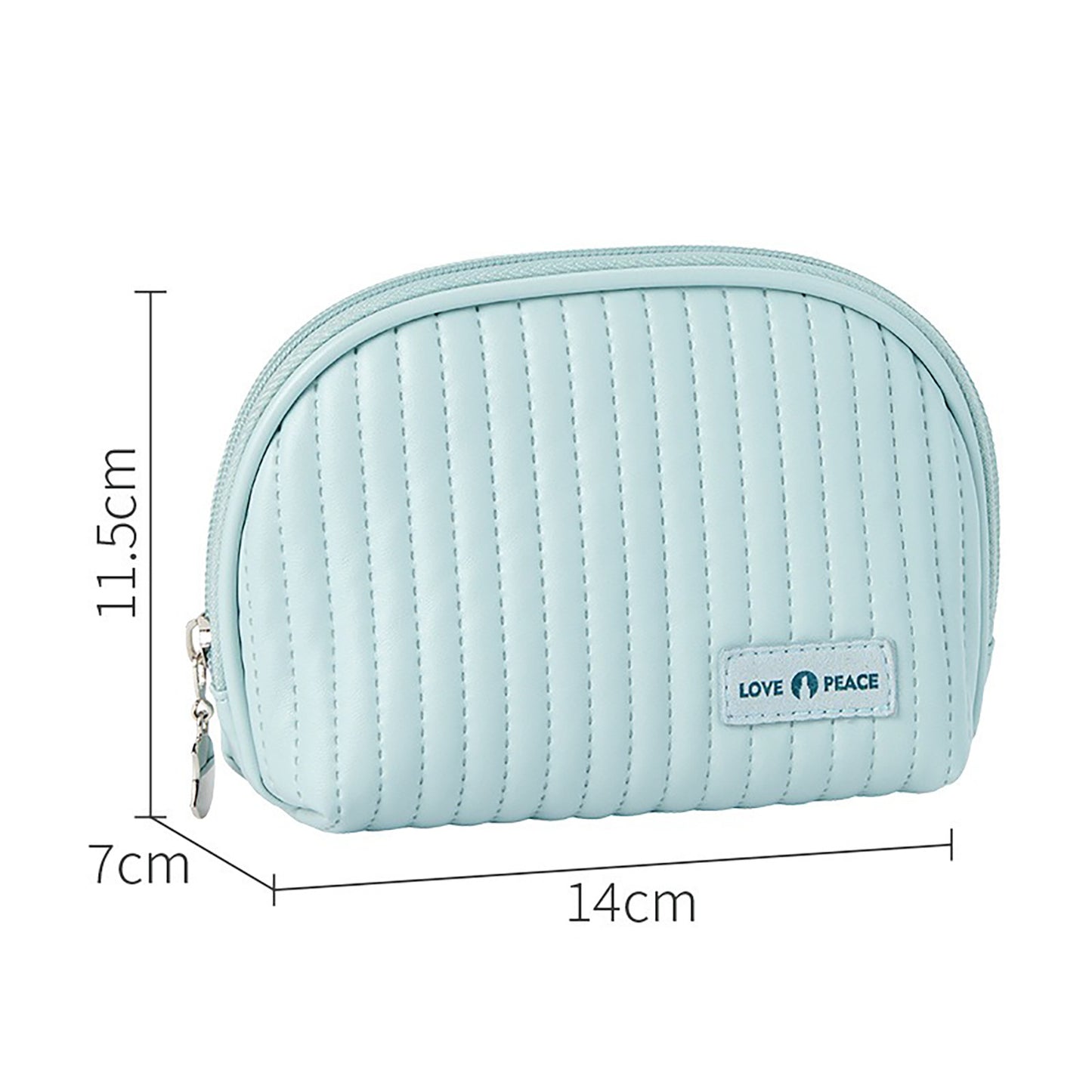 Round Cake Cosmetic Travel Bag Set Waterproof PU