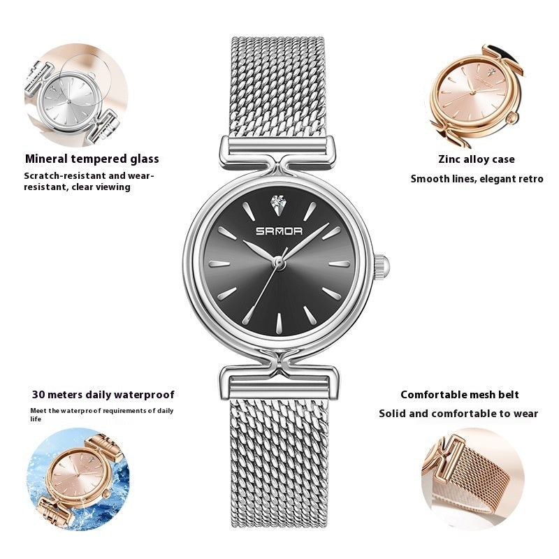 Women’s Retro Mesh Strap Watch
