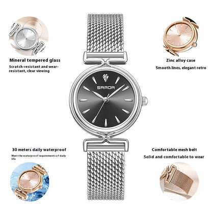 Women’s Retro Mesh Strap Watch