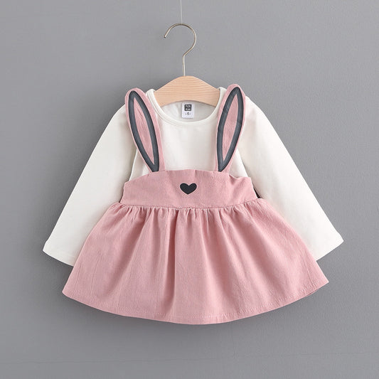 Baby Girls Korean Style Rabbit Princess Dress