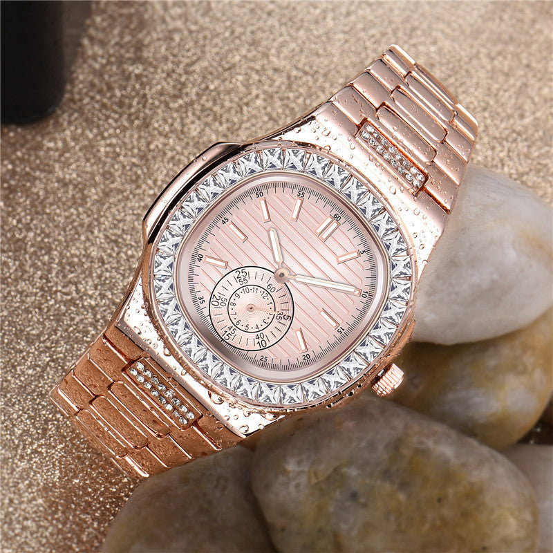 Luxury Alloy Diamond Watch