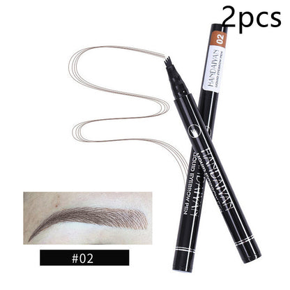 4-Head Liquid Eyebrow Pencil – Multi-Function Tattoo Brow Pencil
