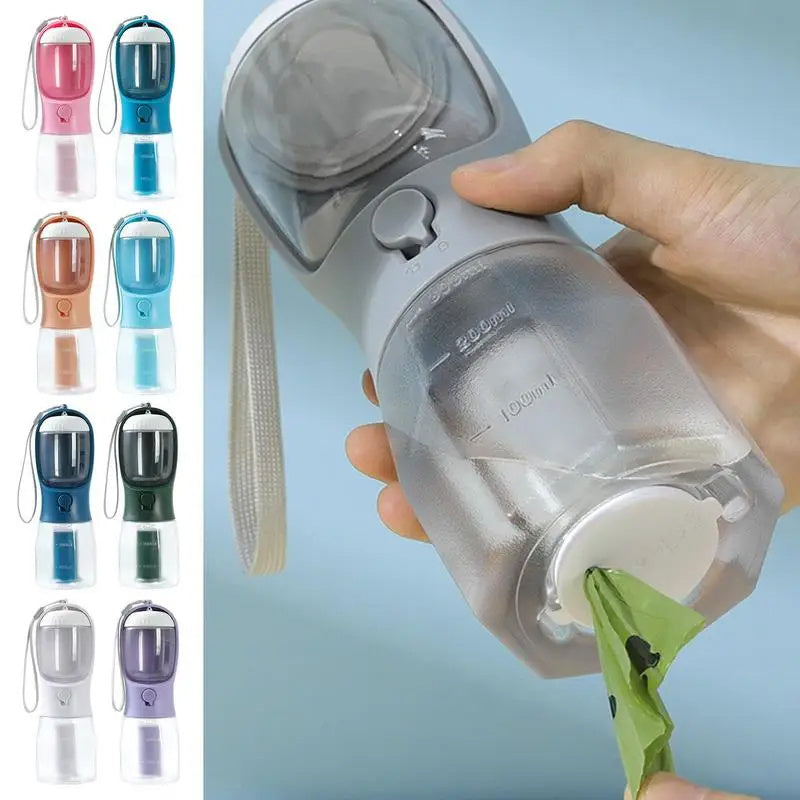 Multi-Functional Pet Travel Cup – Water, Food, Bags
