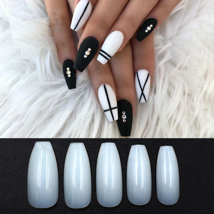 500pcs Transparent Natural Fake Nails – Full Cover Nail Tips for Acrylic & Gel Extensions