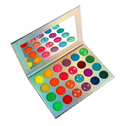 Glow Glitter Eyeshadow Palette for Stage Makeup