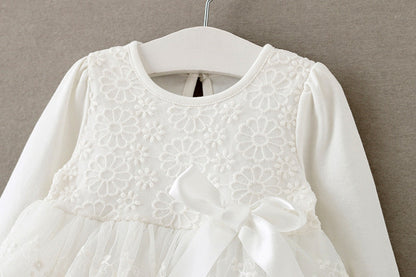 Baby Girl Lace Princess Dress (0–12M) – Spring & Autumn