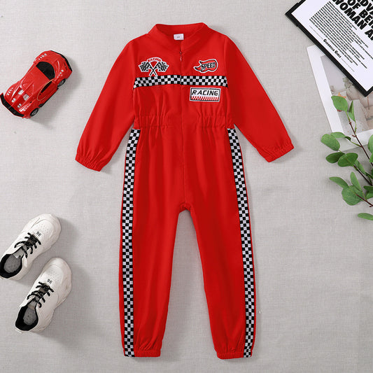 Toddler Racing Driver Jumpsuit Costume Outfit