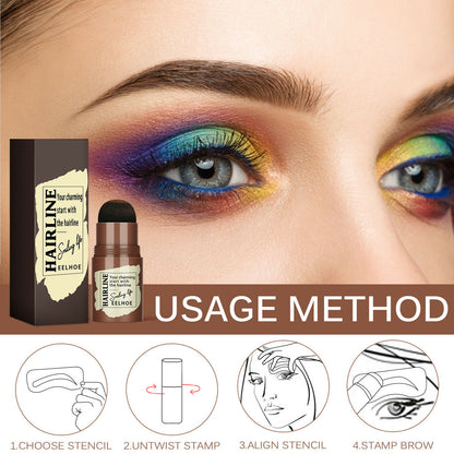 Eyebrow Stamp & 24PC Stencil Kit
