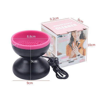 Electric Makeup Brush Cleaner – Portable USB Automatic Cleaning Machine