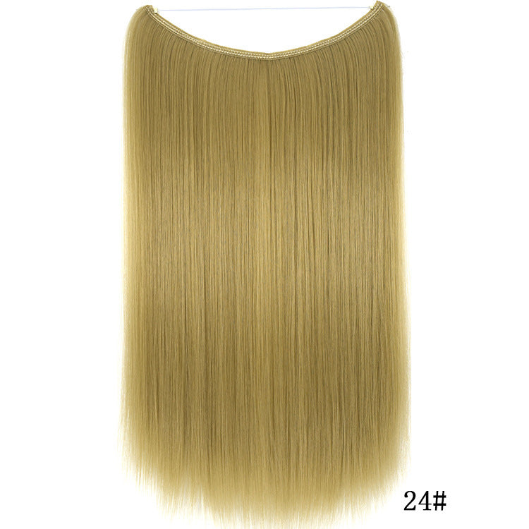22-Inch Invisible Wire Hair Extension – Silky Straight Synthetic