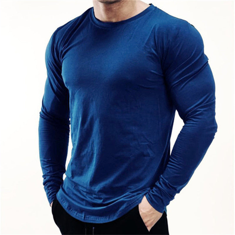Men’s Long Sleeve Sports Shirt – Loose Fit Quick Dry Training Top