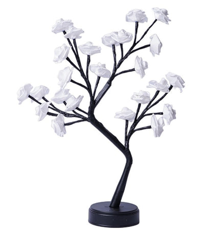 Flower Tree Rose Table Lamp – USB Fairy Night Light for Home & Gifts