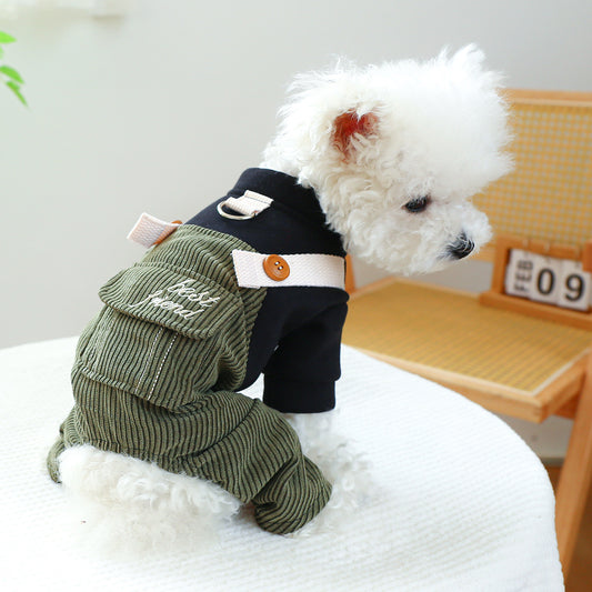 Corduroy Pet Clothes – Cozy Dog & Cat Outfit