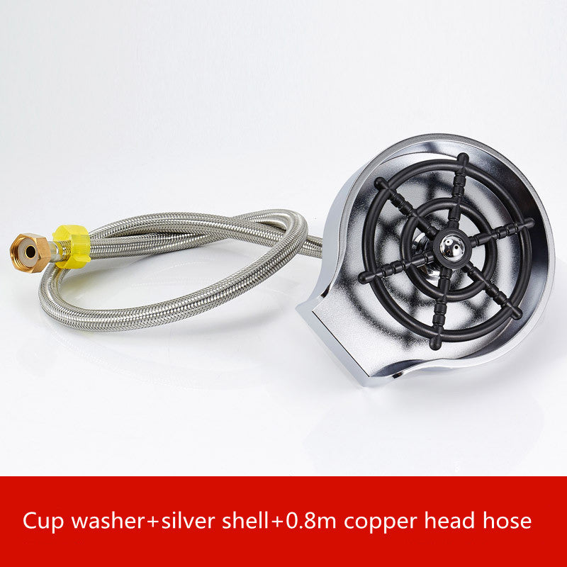 Cup Washer for Sink – High-Pressure Automatic Faucet Rinser for Bar, Kitchen, Coffee Pitchers