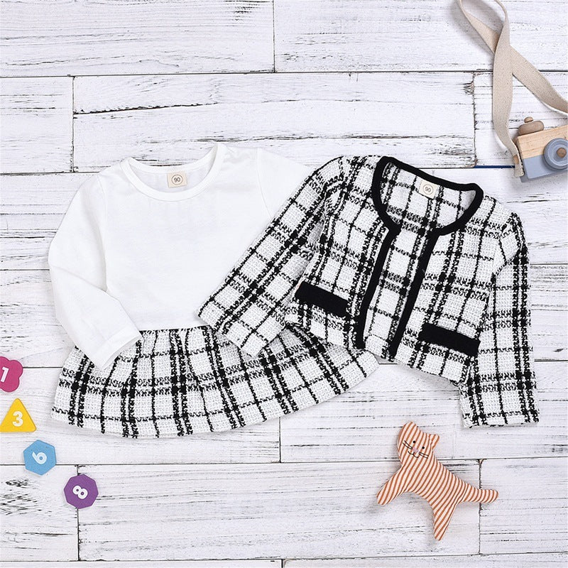 "Baby Girl 2-Piece Long Sleeve Dress Outfit Kids Suit"