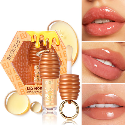 Moisturizing Honey Lip Gloss – Portable Keychain Lip Balm