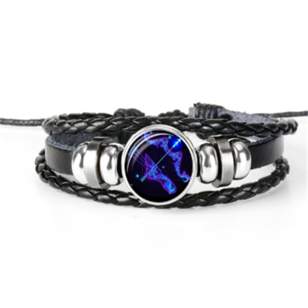 Zodiac Constellation Braided Bracelet – Unisex Jewelry