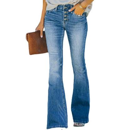 Women’s High Waist Bell Bottom Jeans