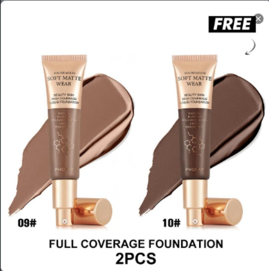 "PHOFAY Full Coverage Liquid Foundation Makeup"