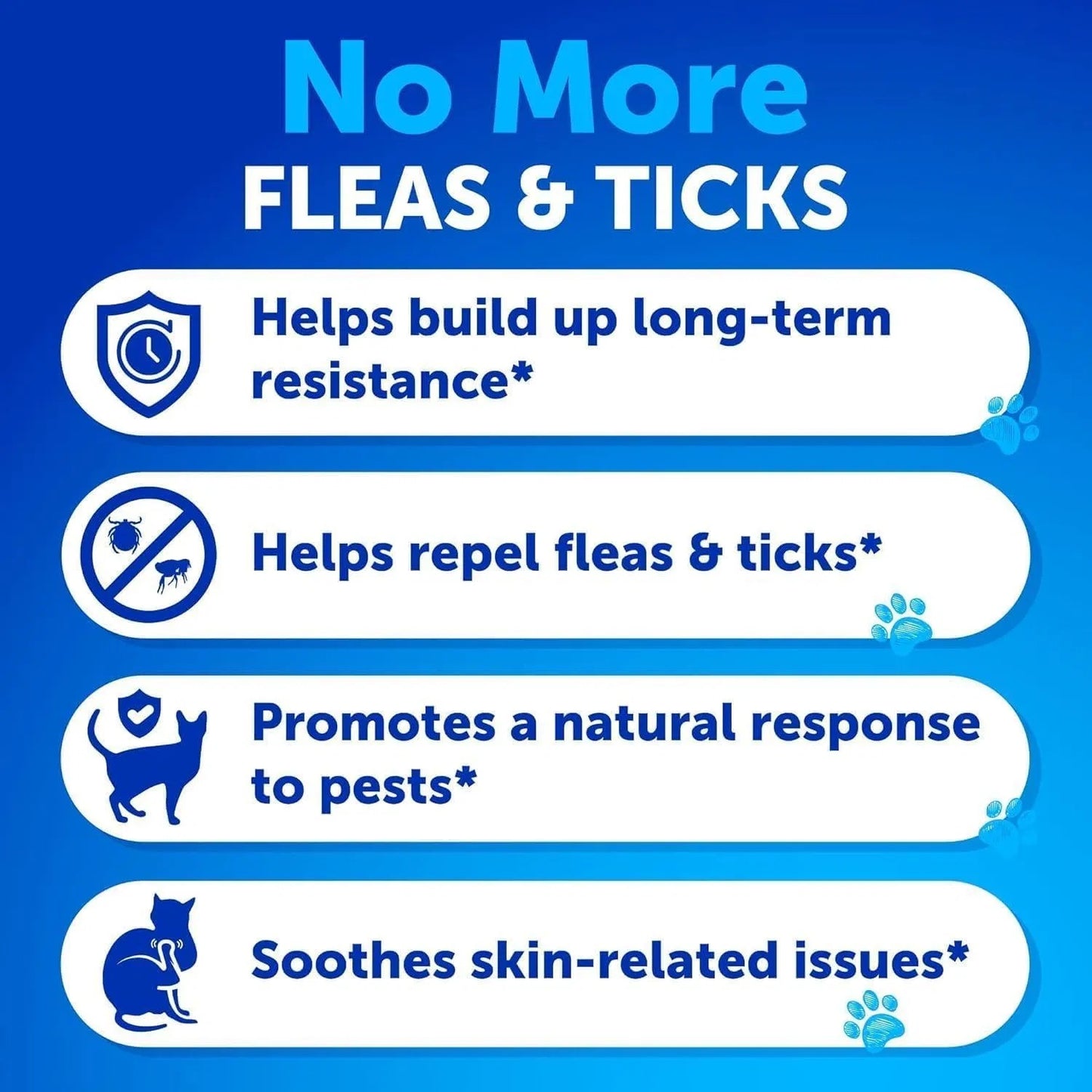 Cat Flea & Tick Chews – Natural Daily Oral Supplement with Vitamins for Skin, Coat & Digestion (135 Soft Chews)