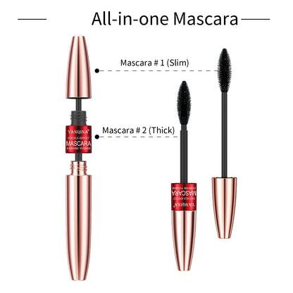 Face Makeup Double-headed Mascara 2-in-1 Not Smudge Long