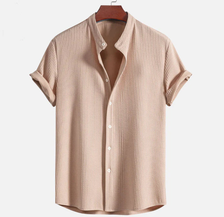 Men’s Summer Loose Shirt – Short Sleeve Casual Top