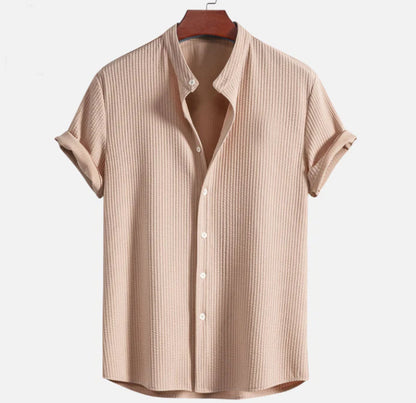 Men’s Summer Loose Shirt – Short Sleeve Casual Top