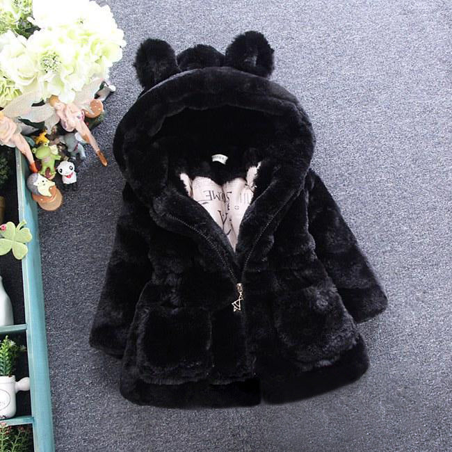 Girls’ Autumn & Winter Fur Coat