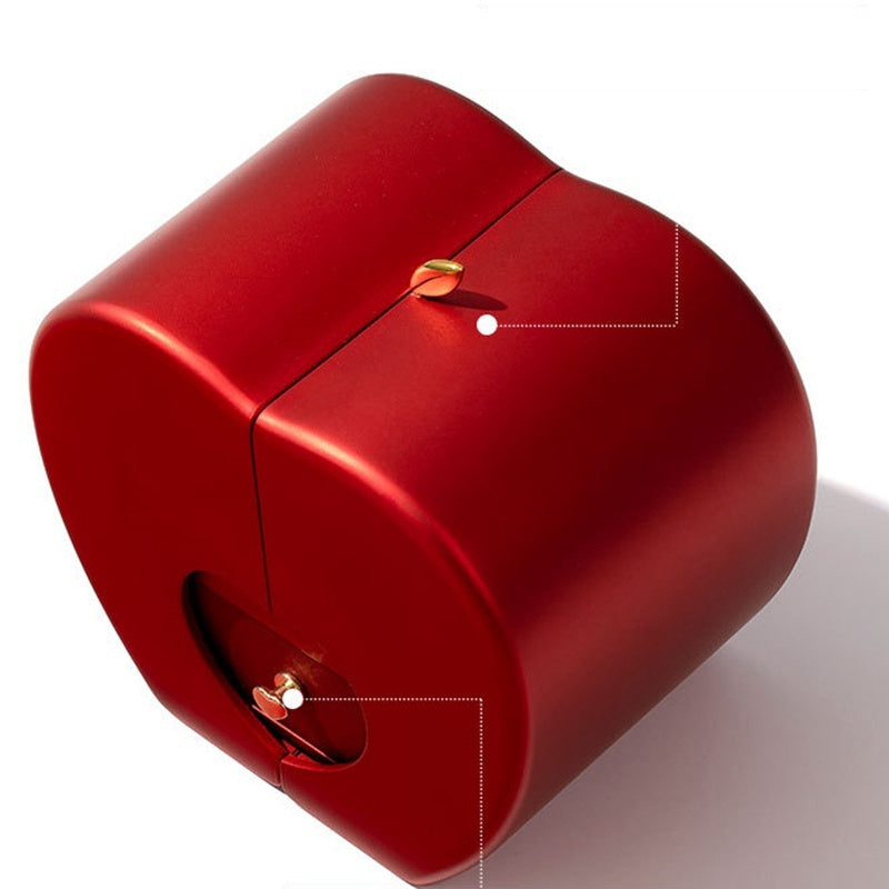 Red Apple Jewelry Box – Eternal Rose Gift for Women