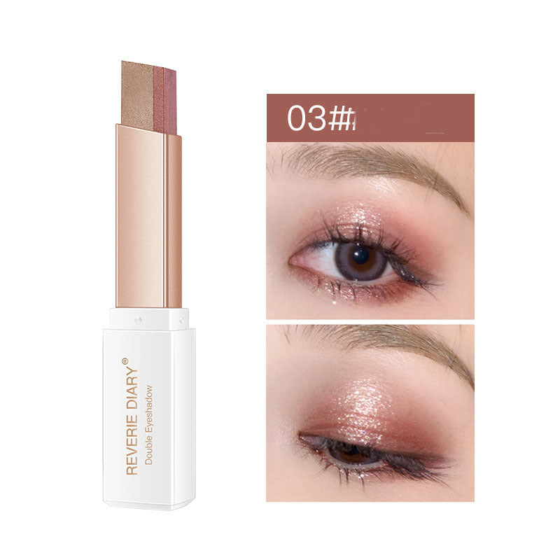 Lazy Eyeshadow Stick – Double Color Shimmer Waterproof
