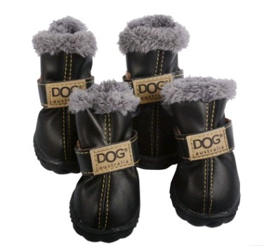 Warm Dog Snow Boots – Thick Winter Shoes for Teddy & Small Breeds