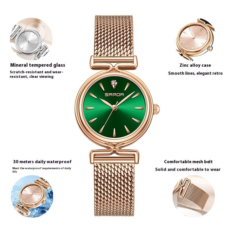 Women’s Retro Mesh Strap Watch