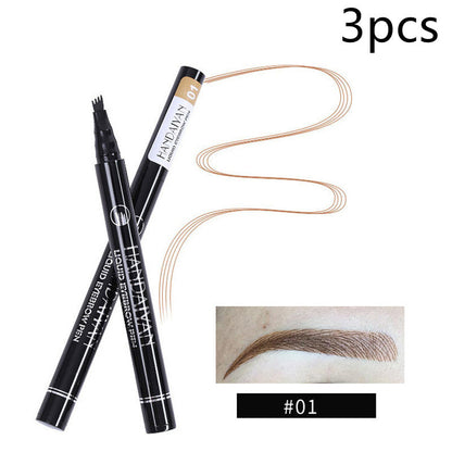 4-Head Liquid Eyebrow Pencil – Multi-Function Tattoo Brow Pencil