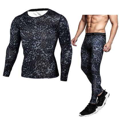 Men’s Camouflage Compression Workout Set