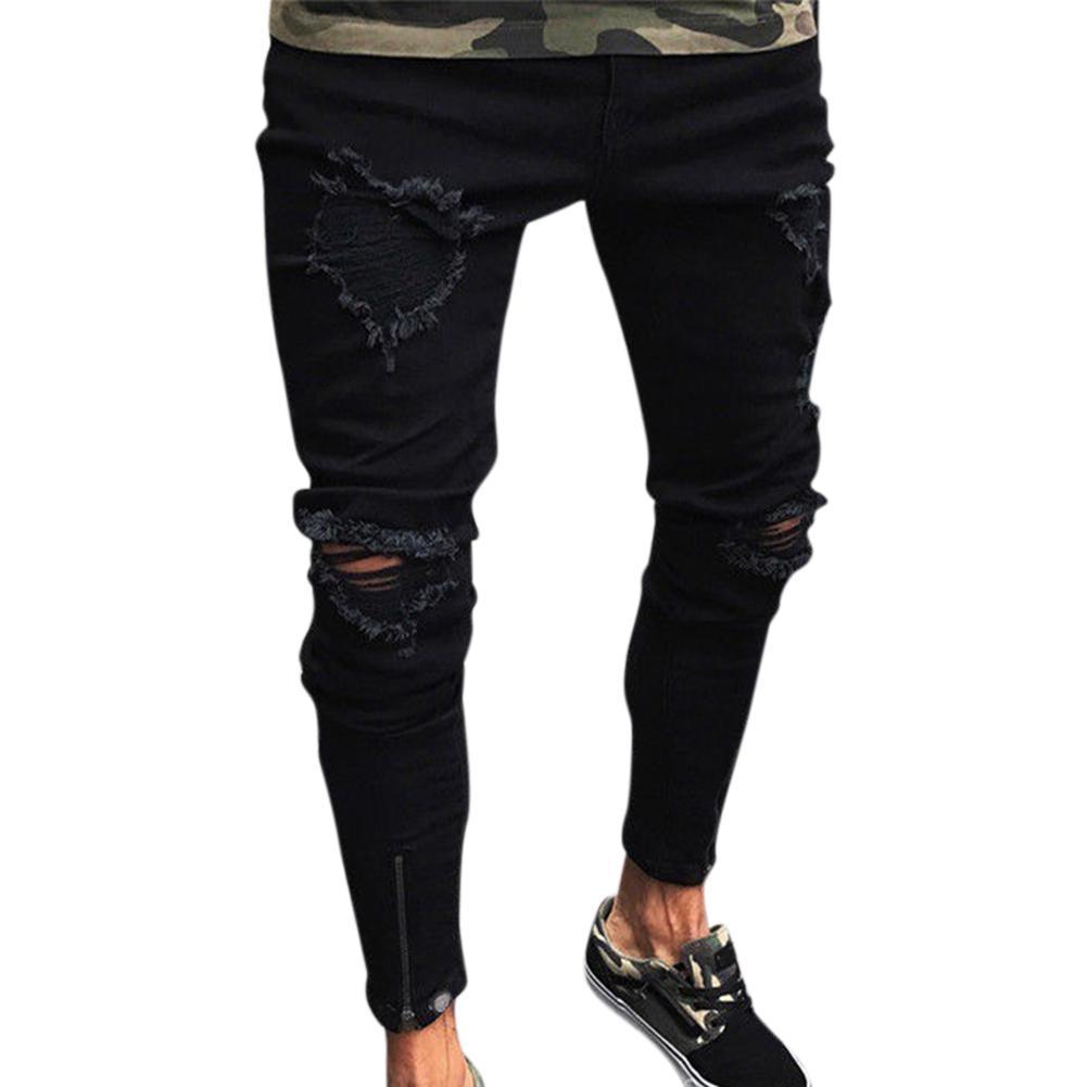 Men’s Ripped Basic Jeans