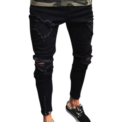 Men’s Ripped Basic Jeans