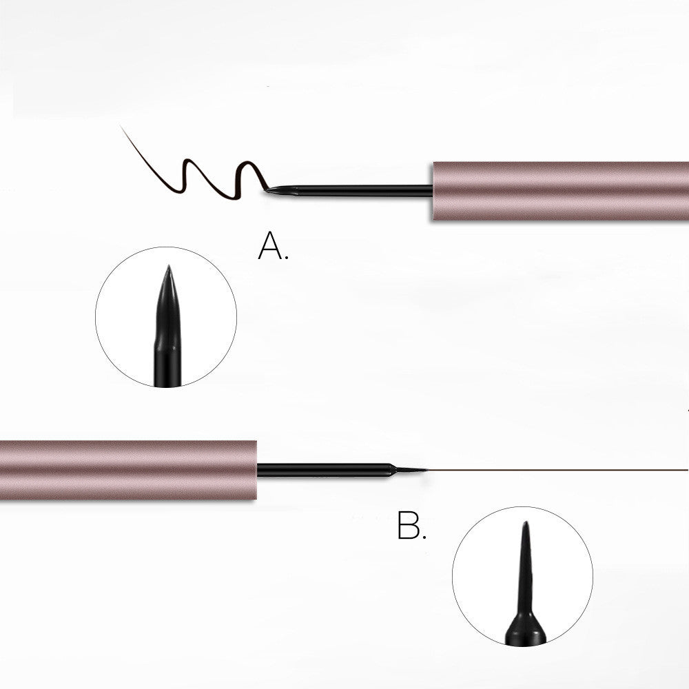 Rose Gold Waterproof Liquid Eyeliner – Fast Dry & Beginner Friendly Pen