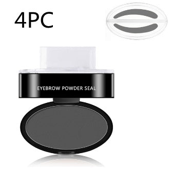 Eyebrow Powder Stamp & Stencil Kit Waterproof Makeup