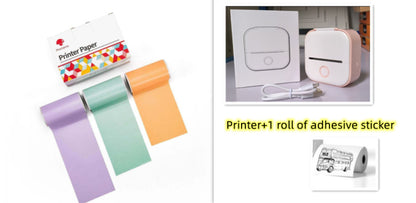 Portable Mini Thermal Label & Photo Printer | Bluetooth-Compatible | Price Tag & Student Study Aid Printer