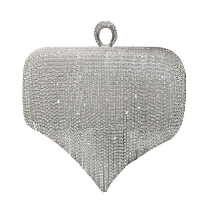 Shiny Diamond Fringed Handbag – Evening Party Bag