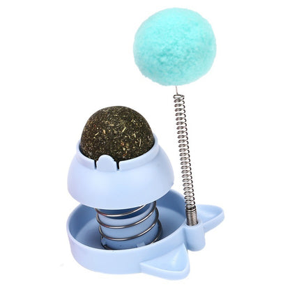Lucky Cat Licking Mint Ball – Hairball Relief, Teeth Cleaning & Boredom Relief Cat Toy